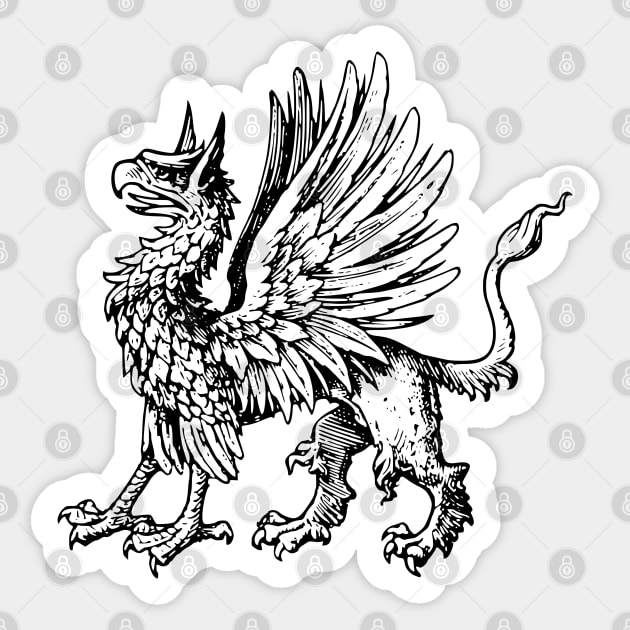 Mythical Griffin Sticker by Vintage Boutique